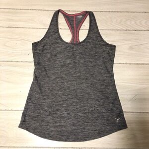 Old Navy Womens Athletic Activewear Gray Racerback Tank Top Sz S/P